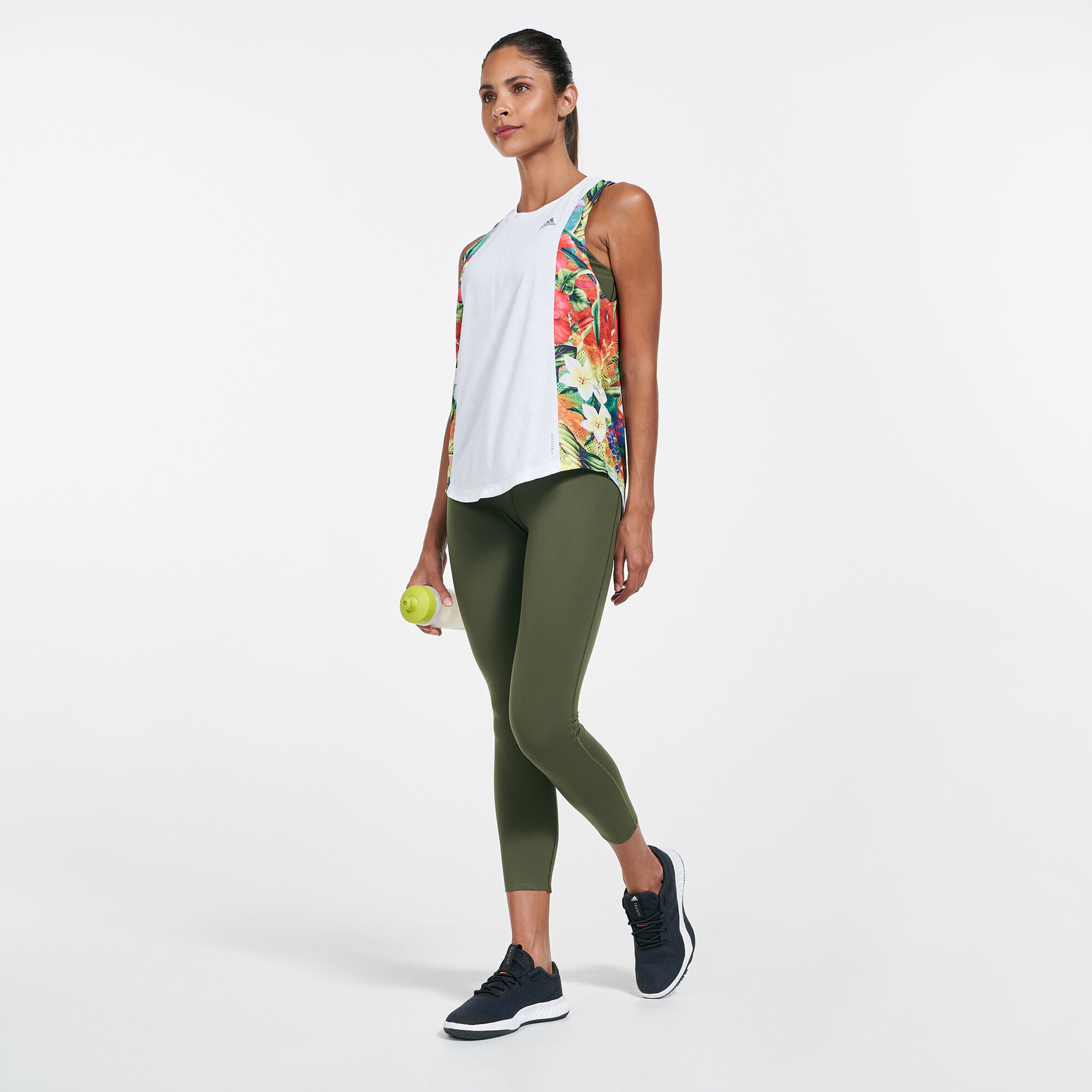 Buy adidas Women s Own The Run Floral Tank Top White in KSA SSS