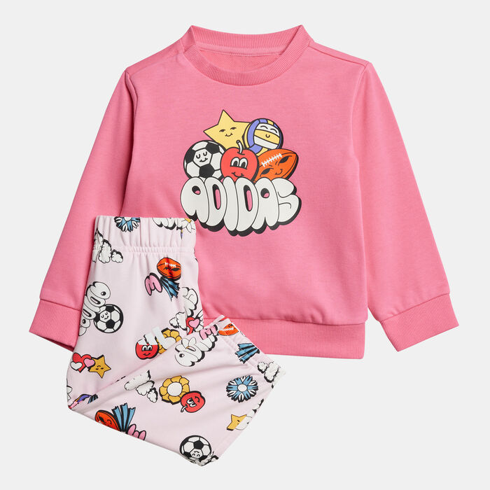 adidas Kids' Seasonal Essentials Tracksuit Pink adidas Kids' Seasonal Essentials Tracksuit Pink image number 0