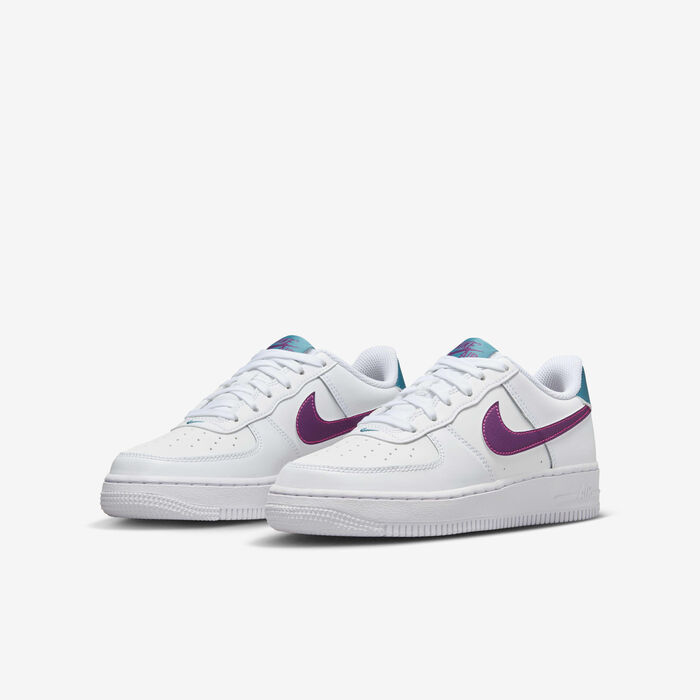 Nike Kids' Air Force 1 Shoes White image number 4