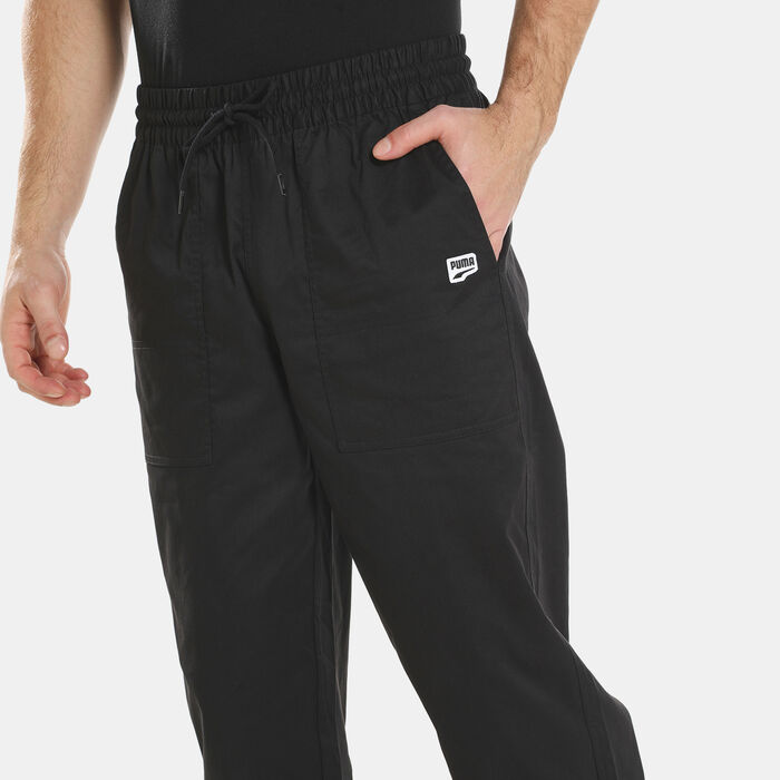 PUMA Men's Downtown Twill Tapered Pants Black PUMA Men's Downtown Twill Tapered Pants Black image number 3