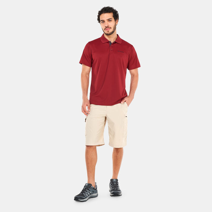 Columbia Men's Utilizer™ Polo T-Shirt Red Columbia Men's Utilizer™ Polo T-Shirt Red image number 2