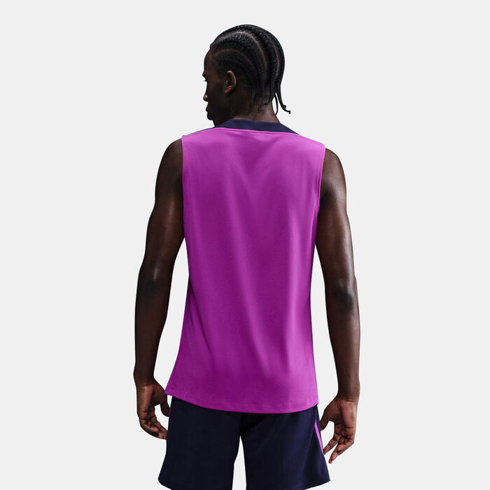 Nike Men's FC Barcelona Strike Sleeveless Football Top Purple Nike Men's FC Barcelona Strike Sleeveless Football Top Purple image number 1