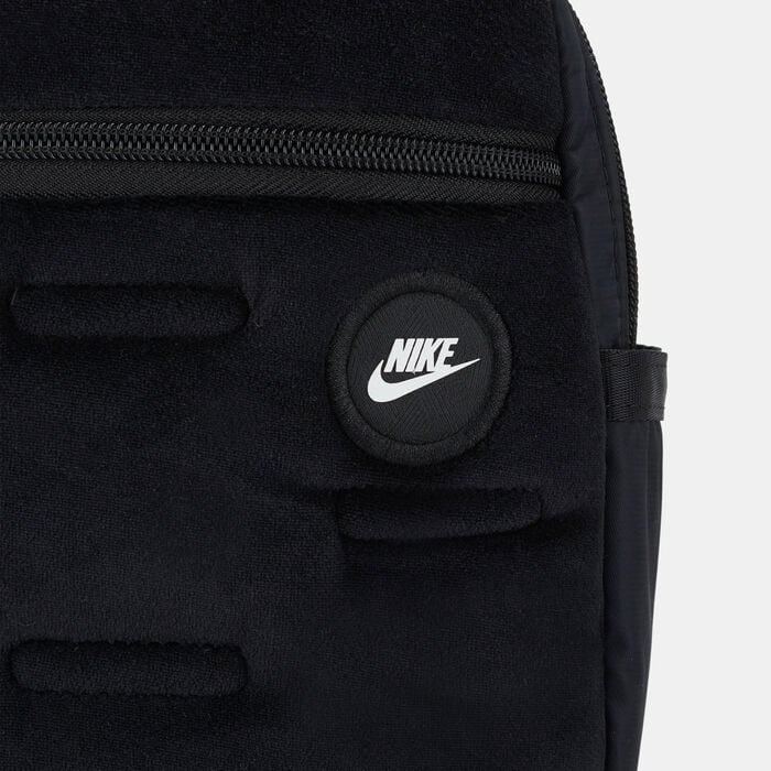  Nike Futura 365 Mini Velour Unisex Backpacks Size OS, Color:  Onyx Black/Core Black-Black (DC7707)