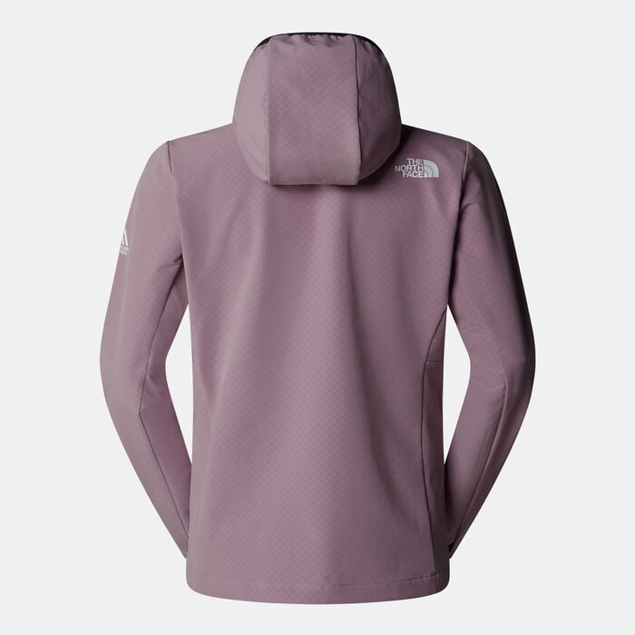 The North Face Women's Mountain Athletics Softshell Jacket Purple The North Face Women's Mountain Athletics Softshell Jacket Purple image number 1