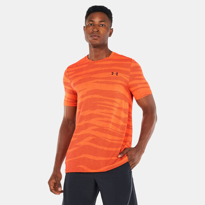 Under Armour Men's Seamless Wave T-Shirt Red Under Armour Men's Seamless Wave T-Shirt Red image number 0