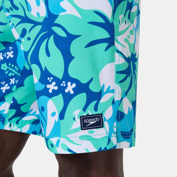 Speedo Men's Printed Bondi Swimming Shorts Blue Speedo Men's Printed Bondi Swimming Shorts Blue image number 4
