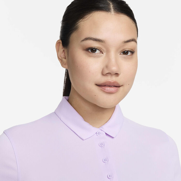 Nike Women's Dri-FIT Victory Golf Polo Shirt Purple Nike Women's Dri-FIT Victory Golf Polo Shirt Purple image number 2