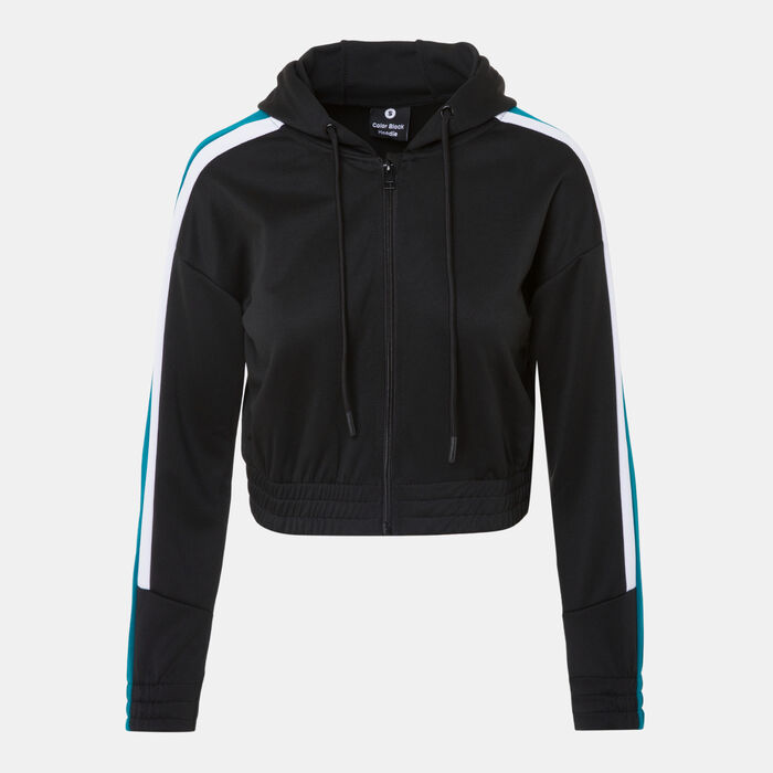 Sun and Sand Sports Women's Zipper Hoodie Black image number 0