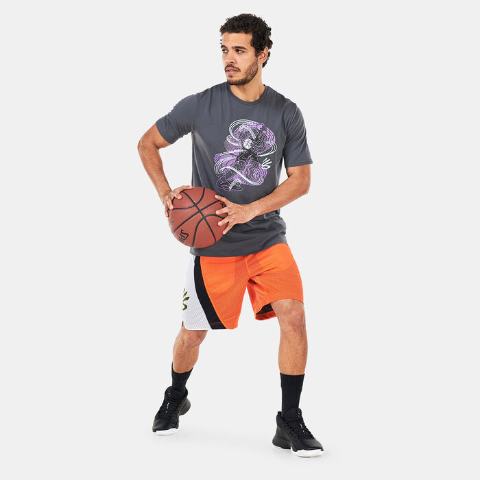 Under Armour Men's Curry Animated Sketch T-Shirt Grey Under Armour Men's Curry Animated Sketch T-Shirt Grey image number 2