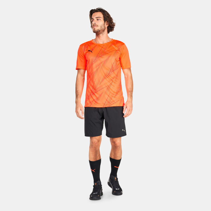 PUMA Men's individualRISE Football Graphic T-Shirt Orange image number 2