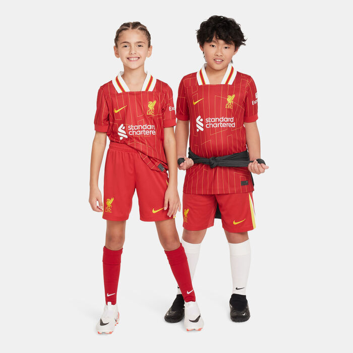 Nike Kids' Liverpool F.C. Dri-FIT Stadium Home Football Shorts Red Nike Kids' Liverpool F.C. Dri-FIT Stadium Home Football Shorts Red image number 2