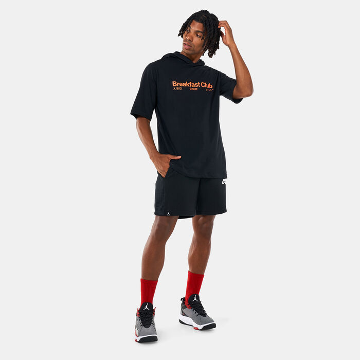Jordan Men's Dri-FIT Sport BC Hooded Crew T-Shirt Black Jordan Men's Dri-FIT Sport BC Hooded Crew T-Shirt Black image number 2