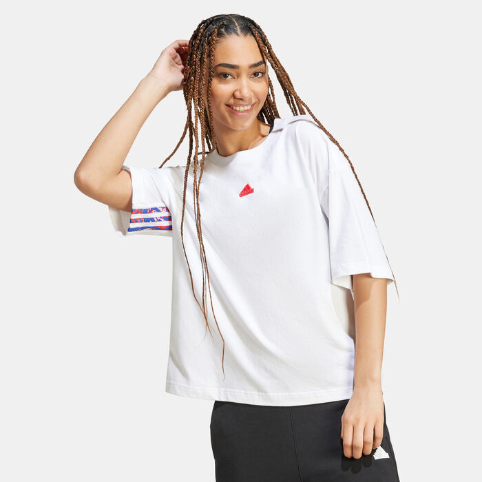 adidas Express T-Shirt White adidas Express T-Shirt White image number 0