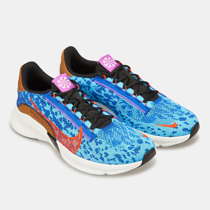 Nike Men's SuperRep Go 3 Next Nature Flyknit Training Shoes Blue Nike Men's SuperRep Go 3 Next Nature Flyknit Training Shoes Blue image number 2