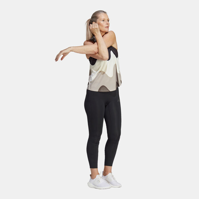 adidas Women's X Marimekko Run Icons Running Tank Top Black adidas Women's X Marimekko Run Icons Running Tank Top Black image number 2