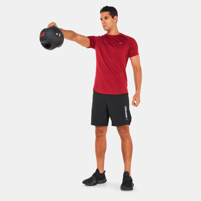 SQUATWOLF Men's Core Mesh T-Shirt Red SQUATWOLF Men's Core Mesh T-Shirt Red image number 2