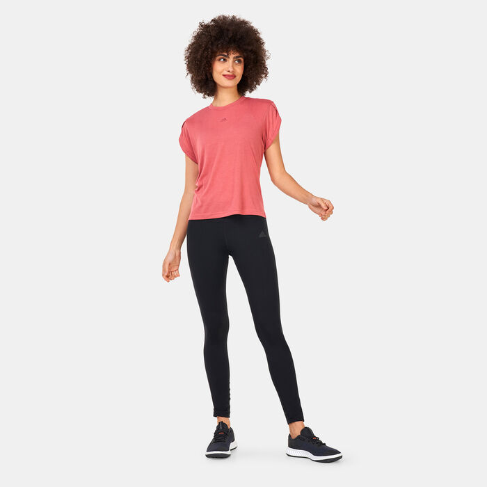 adidas Women's AREOREADY Made For Training T-Shirt Red adidas Women's AREOREADY Made For Training T-Shirt Red image number 2