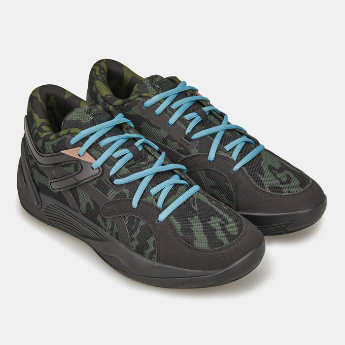PUMA Men's TRC Blaze Court Camo Basketball Shoe Black PUMA Men's TRC Blaze Court Camo Basketball Shoe Black image number 2