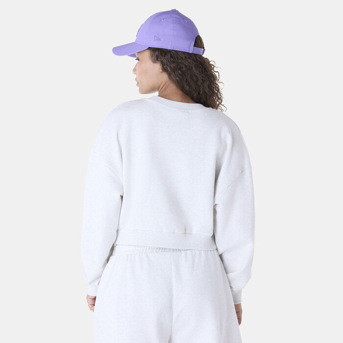 New Era Women's MLB Los Angeles Dodgers Sweatshirt Grey New Era Women's MLB Los Angeles Dodgers Sweatshirt Grey image number 1