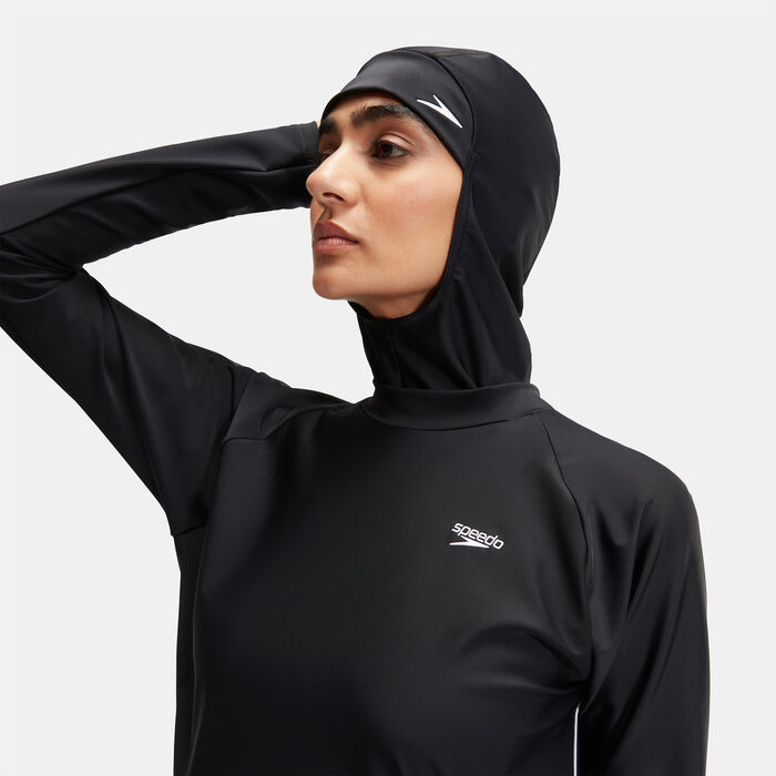 Speedo Women's Modest 3-Piece Swimming Set Black Speedo Women's Modest 3-Piece Swimming Set Black image number 5