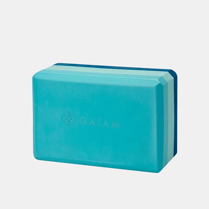 Gaiam Tri-Color Yoga Block Multi-Color Gaiam Tri-Color Yoga Block Multi-Color image number 0