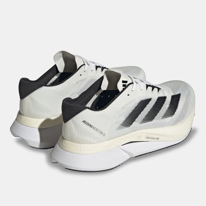adidas Men's Adizero Boston 12 Running Shoes Grey adidas Men's Adizero Boston 12 Running Shoes Grey image number 2