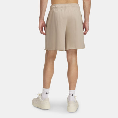 Under Armour Men's Rival Terry Logo Shorts Beige Under Armour Men's Rival Terry Logo Shorts Beige