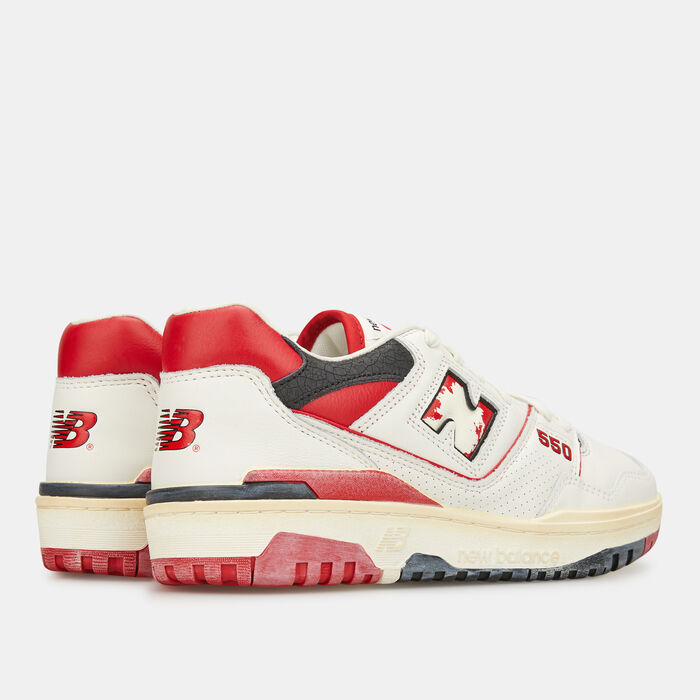 New Balance Men's BB550 Shoes Red New Balance Men's BB550 Shoes Red image number 2
