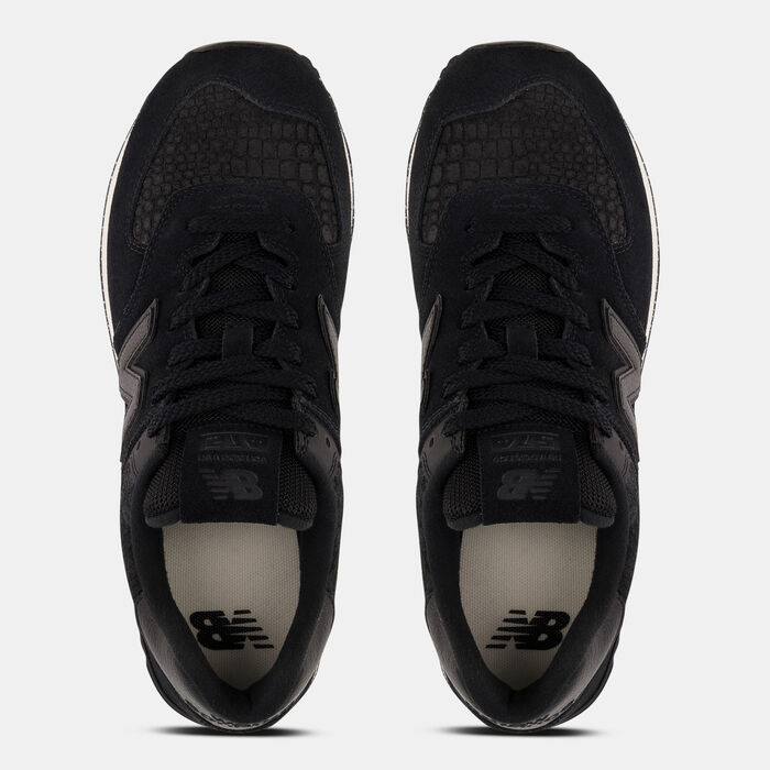 New Balance Women's 574 Shoes Black image number 4