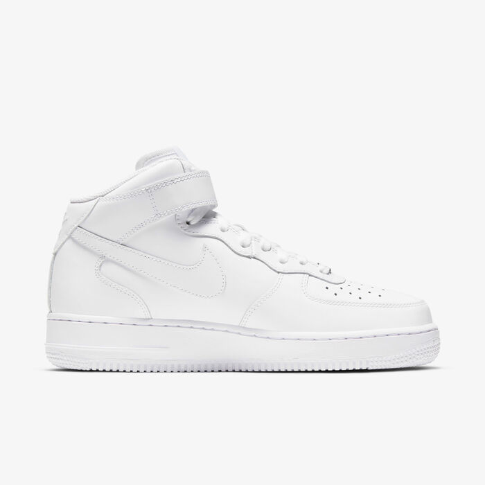 Nike Women's Air Force 1 '07 Mid Shoes White Nike Women's Air Force 1 '07 Mid Shoes White image number 2