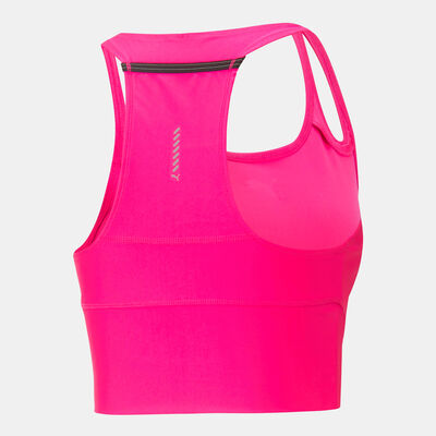 PUMA Women's RUN ULTRAFORM Cropped Running Tank Top Pink PUMA Women's RUN ULTRAFORM Cropped Running Tank Top Pink