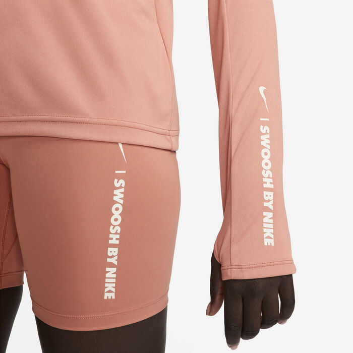 Nike Women's Pacer Dri-FIT Sweatshirt Peach image number 4