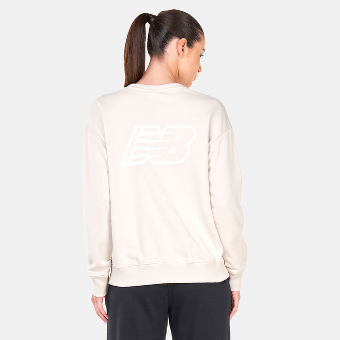 New Balance Women's Essentials Crew Sweatshirt Black image number 1