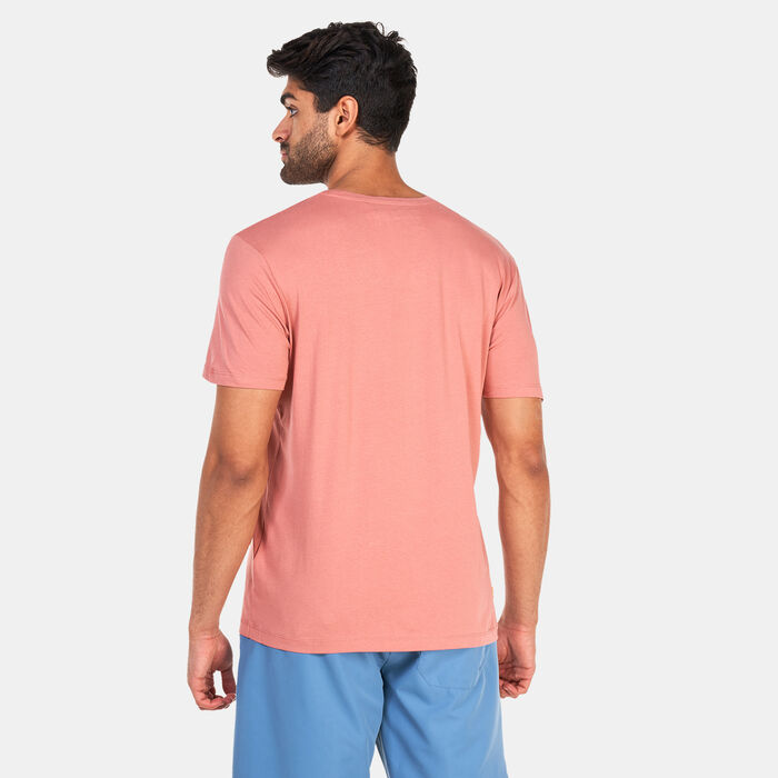 Timberland Men's Small Logo Print Logo T-Shirt Peach Timberland Men's Small Logo Print Logo T-Shirt Peach image number 1