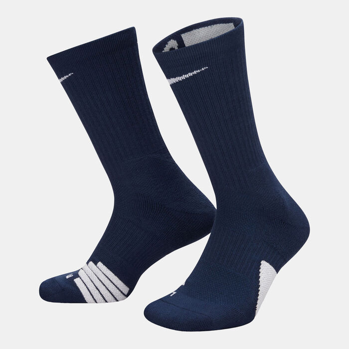 Nike Elite Crew Basketball Socks Blue Nike Elite Crew Basketball Socks Blue image number 2