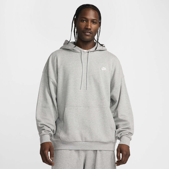 Nike Men's Club Fleece Oversized Hoodie Grey Nike Men's Club Fleece Oversized Hoodie Grey image number 0