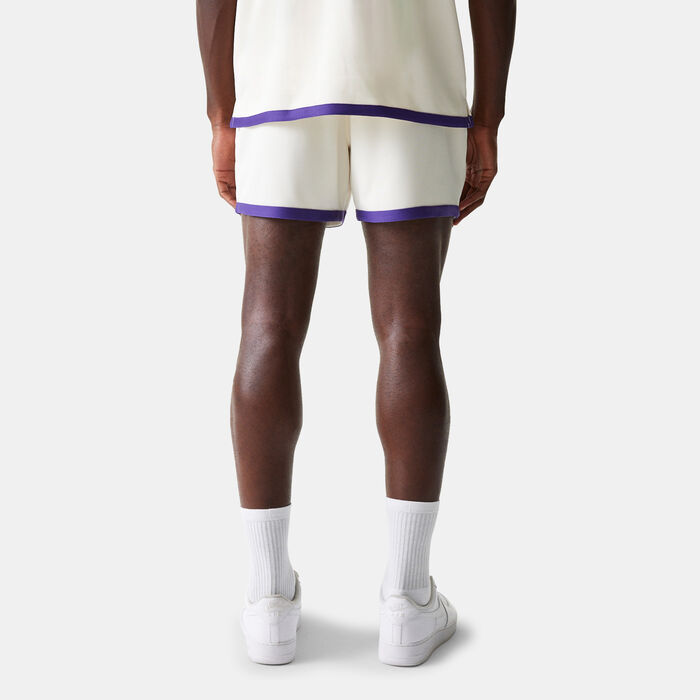New Era Men's NBA LA Lakers Team Logo Shorts White New Era Men's NBA LA Lakers Team Logo Shorts White image number 1