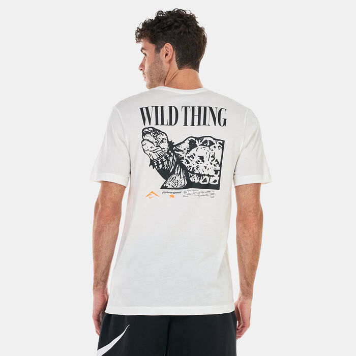 Nike Men's Dri-FIT Trail Running T-Shirt White Nike Men's Dri-FIT Trail Running T-Shirt White image number 1