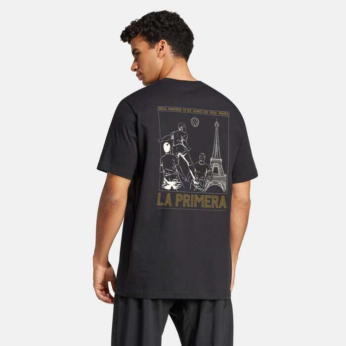 adidas Men's Real Madrid T-Shirt Black adidas Men's Real Madrid T-Shirt Black image number 1