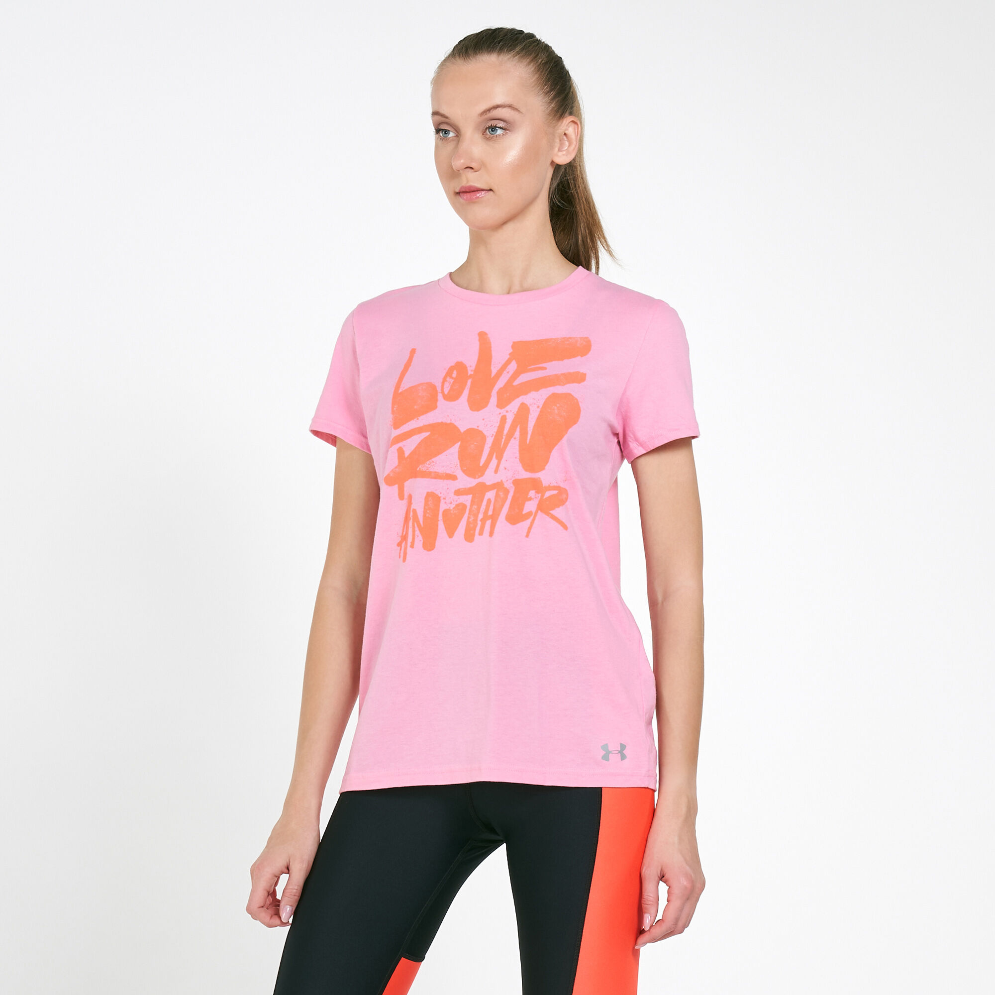 Buy Under Armour Women s Love Run Another T Shirt Pink in KSA SSS