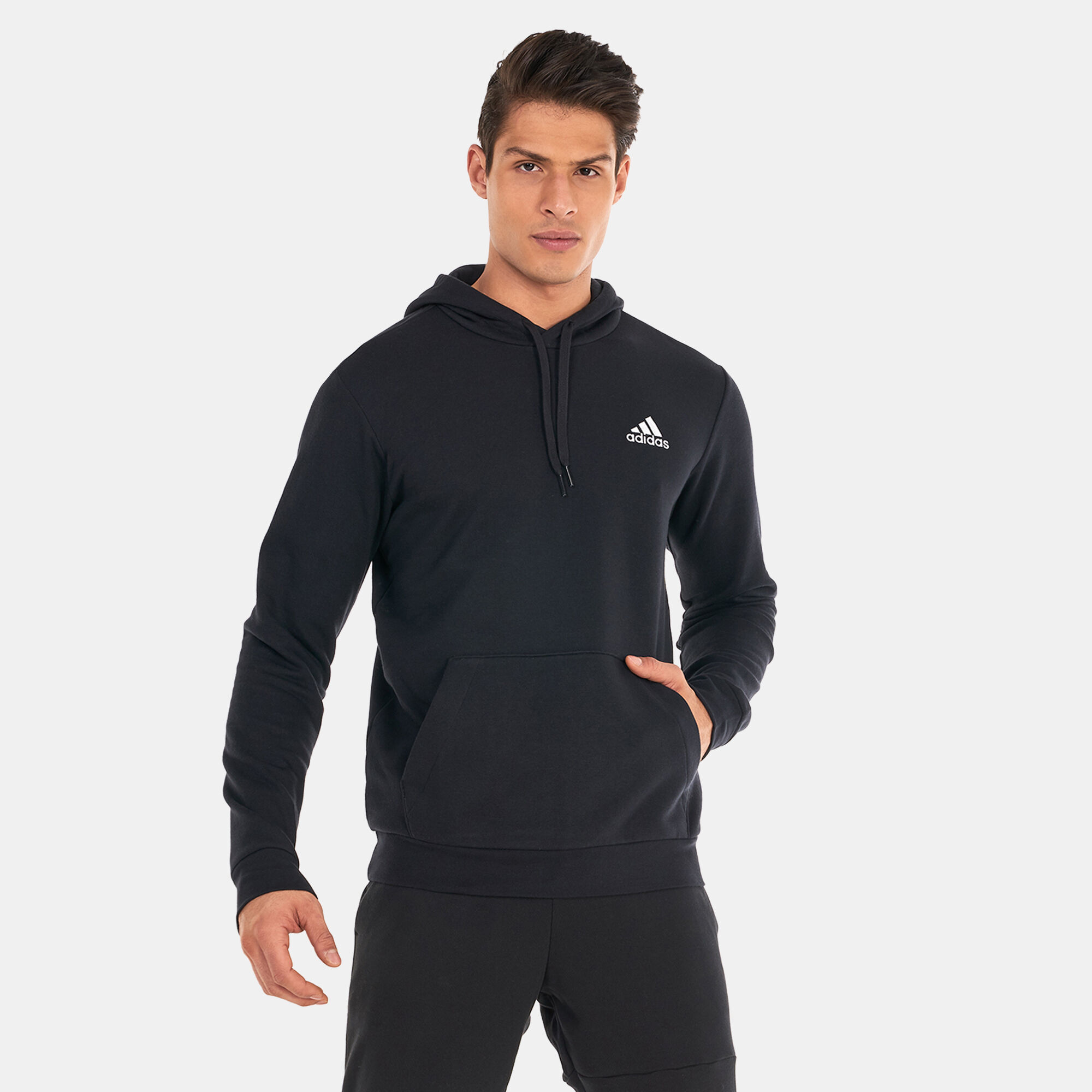 Adidas cotton fleece hoodie sale