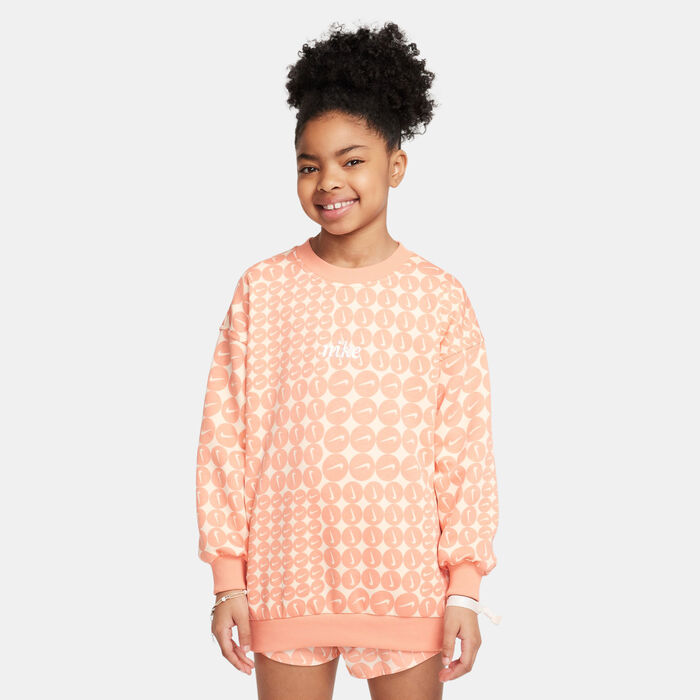 Nike Kids' Sportswear Club Fleece Sweatshirt Peach Nike Kids' Sportswear Club Fleece Sweatshirt Peach image number 0