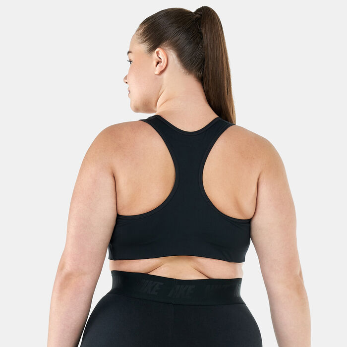 Nike Women's Dri-FIT Swoosh Non-Pad Sports Bra (Plus Size) Black Nike Women's Dri-FIT Swoosh Non-Pad Sports Bra (Plus Size) Black image number 1
