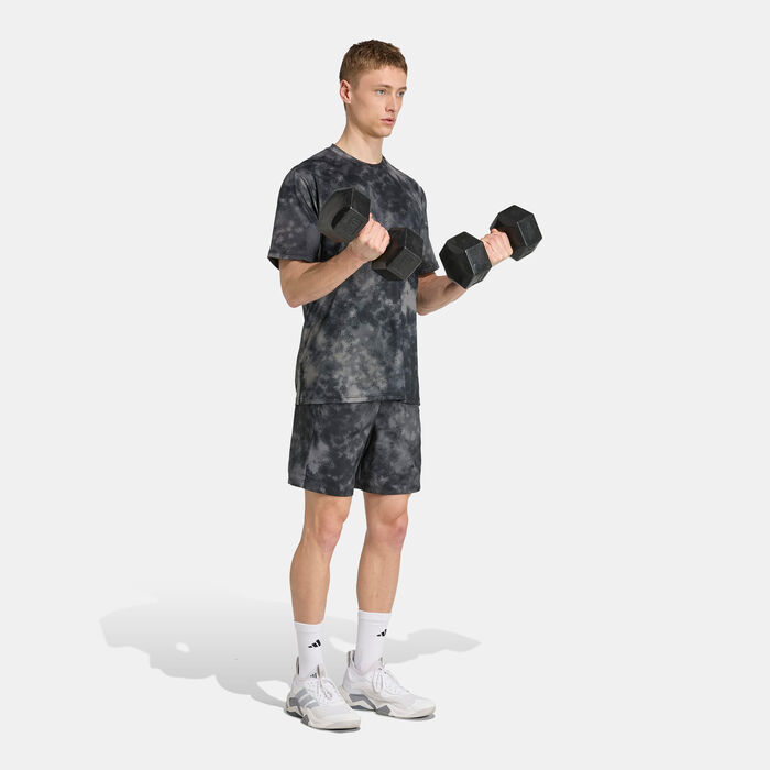 adidas Men's Train Essentials Seasonal Printed Training T-Shirt Black adidas Men's Train Essentials Seasonal Printed Training T-Shirt Black image number 2