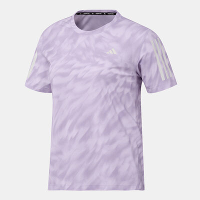 adidas Women's Own the Run T-Shirt Purple