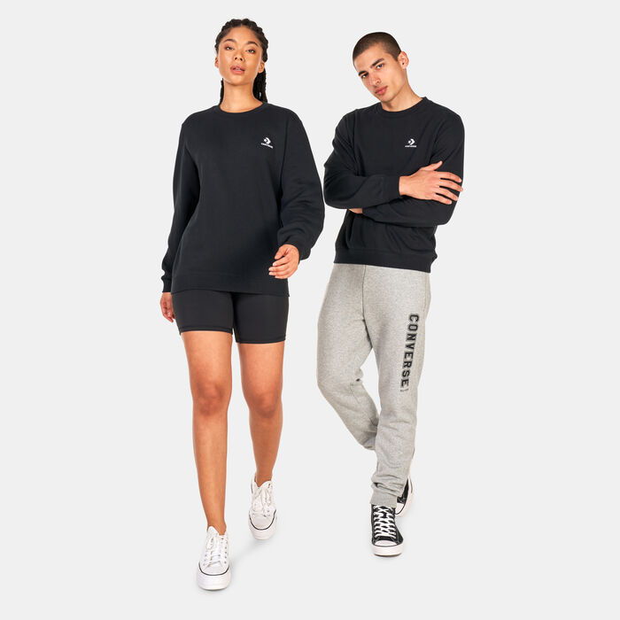 Converse Star Chevron Embroidered Sweatshirt Black image number 2