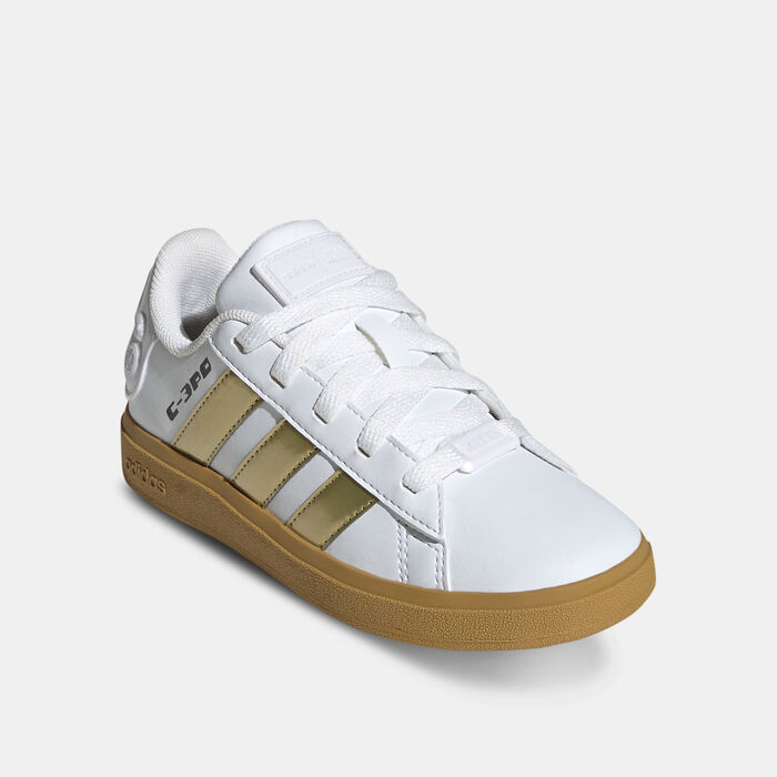 adidas Kids' Star Wars Grand Court 2.0 Shoes Gold adidas Kids' Star Wars Grand Court 2.0 Shoes Gold image number 1