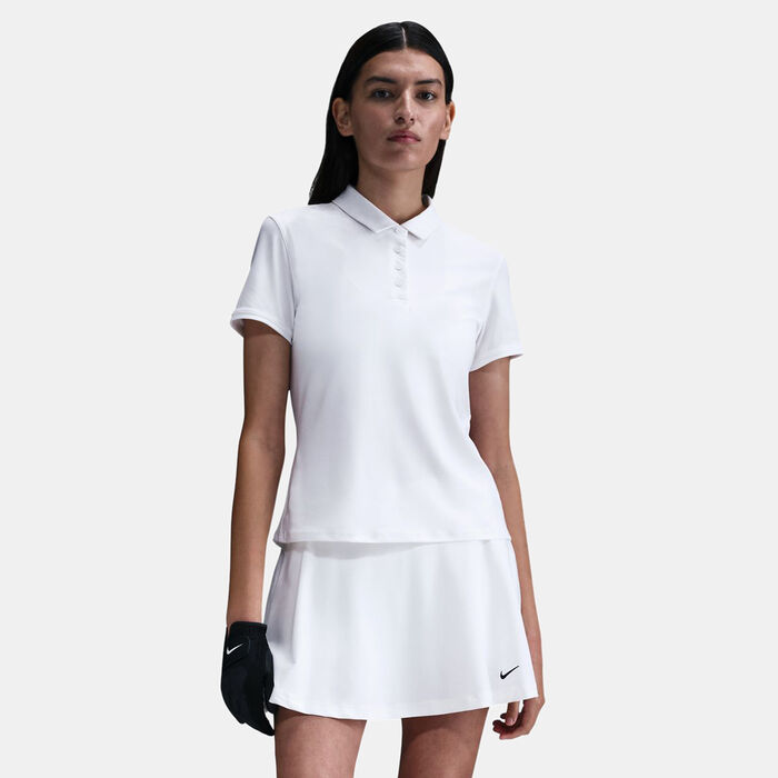 Nike Golf Women's Victory Dri-FIT Sleeveless Polo Shirt White Nike Golf Women's Victory Dri-FIT Sleeveless Polo Shirt White image number 0