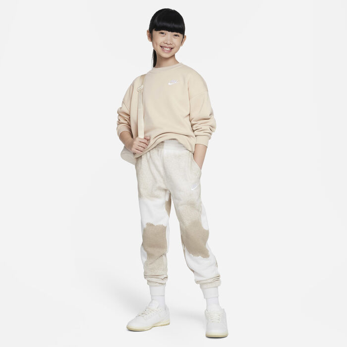 Nike Kids' Sportswear Club Fleece Sweatshirt Beige image number 3