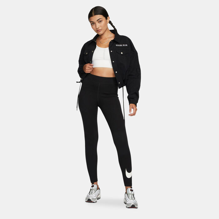 Nike Women's Sportswear Classics Graphic Leggings Black Nike Women's Sportswear Classics Graphic Leggings Black image number 2